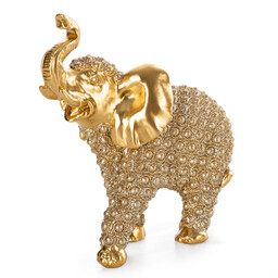 Eurofirany Figurka dekoracyjna Senti 01 15x7x15 Słoń złota