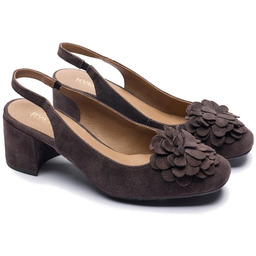 Czółenka damskie z odkrytą piętą Ryłko A5EY1__ _3FVF