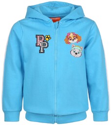 Paw Patrol Niebieska bluza dziewczęca zapinana na zamek,