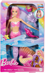 Barbie Malibu, lalka, Syrenka zmieniająca kolor
