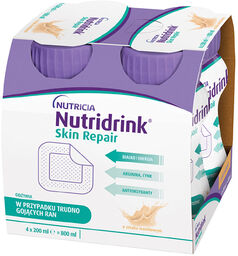 Nutridrink Skin Repair, preparat odżywczy, smak waniliowy, 4
