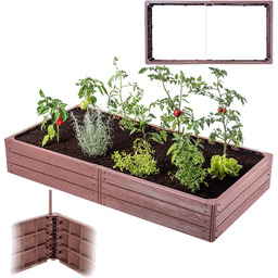 Obrzeże ogrodowa rabata Aizac prostokątna brązowy