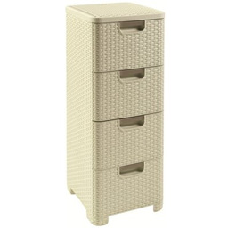 CURVER Regał 209907 Rattan Style Kremowy