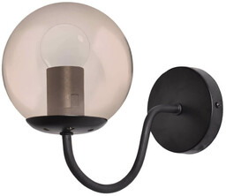 Light Prestige Szklany kinkiet Hook LP-125/1W BK