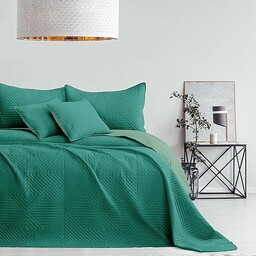 RESTILO Narzuta na łóżko jasnyzielony ciemny zielony 260x280