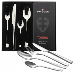 Zestaw sztućców Zwieger Toledo 24 el. Stal nierdzewna
