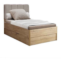 Łóżko z tapicerowanym wezgłowiem 90x200 Teddy (TD-31-OA),