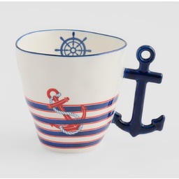 Kubek Ancorare z motywem morskim