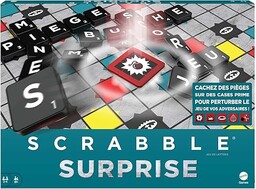 Mattel Games Scrabble Rodzinny zestaw liter z pułapkami