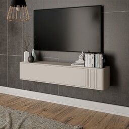 Szafka RTV wisząca kaszmir mat 150 cm Luvio