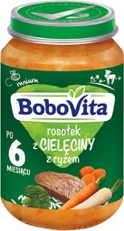 BoboVita Zupka delikatny rosołek z cielęciny z ryżem,