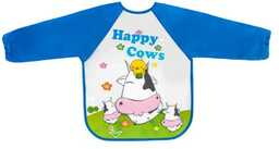 BOCIOLAND Śliniak z rękawkiem Happy Cows 6m+