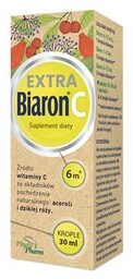 BIARON C EXTRA Krople 6m+, 30ml