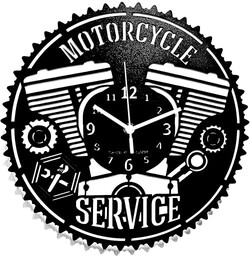 Instant Karma Clocks Zegar ścienny Serwis motocyklowy Mechaniczny