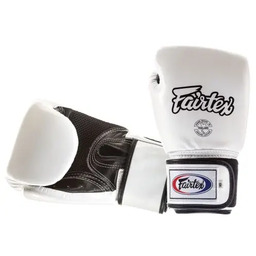 Fairtex Rękawice Bokserskie Bgv1-B (White/Black Palm) Breathable