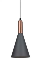 Industrialna LAMPA wisząca KHALEO MDM-3030/1 GR+RC Italux metalowa