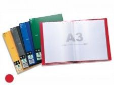 Album ofertowy A4-A3/20 PENTEL SIDE czerwony /DCF642-B/