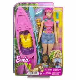 Barbie Daisy Na Kempingu Lalka+kajak