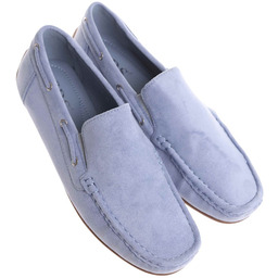 Buty męskie wsuwane błękitne mokasyny