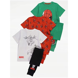 george_ 122-128 bawełniana piżama _new 3 pack marvel