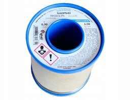 Cyna Ołowiowa 0,9mm 1000g z topnikiem