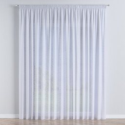 Firana na taśmie, prześwitujący biały, Romantica