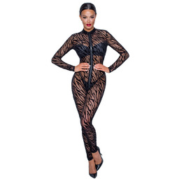 Noir Handmade Jumpsuit Delicate Tiger Design 2730561