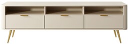 Szafka RTV Oval piaskowy beż 162 cm,