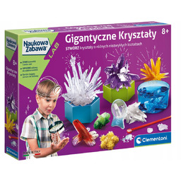 Zestaw Gigantyczne Kryształy 50106 Clementoni Naukowa Zabawa 8+