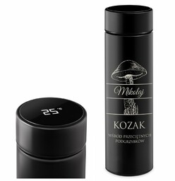 Kubek termiczny termos z wyświetlaczem LED z grawerem