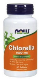 Now Foods Chlorella 1000 mg, 60 tabl.