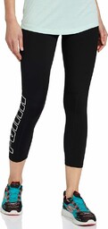 PUMA damskie logo elastyczne legginsy 3/4 Puma Czarny