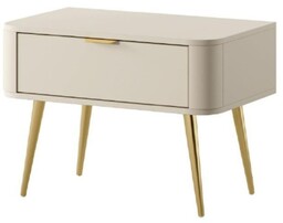 Toaletka Nova czarna (T104), konsola do przedpokoju, black/gold