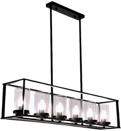Lampa wisząca Abigali Retro Classic, czarny 6xE27 ABIGALI-LWR-6XE27