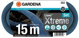 Wąż tekstylny Liano Xtreme 15 m zestaw GARDENA