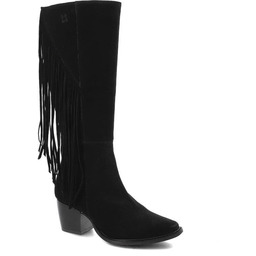Czarne Kozaki Maciejka Eleganckie Skórzane Buty Damskie