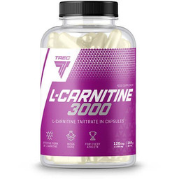 Trec Nutrition L-Carnitine 3000 120 Kapsułek Na Redukcję