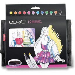 COPIC Classic Markers 12er Set "Bright Colours" in