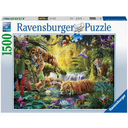 Ravensburger, puzzle, Spokojne Tygrysy, 1500 el.