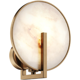 Maytoni Lampa ścienna Marmo MOD099WL-01G2 kamienny dysk złoty