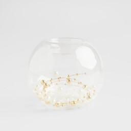 Świecznik Eier pearl z motywem perły