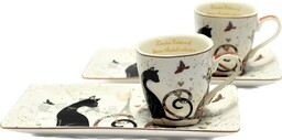 Kpl. Filiżanek Do Espresso 80 ML Cats Collection