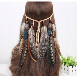 Pióropusz Indiański OZDOBA do Włosów Piękny PL48h