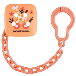 CANPOL BABIES Łańcuszek do smoczka Toys Różowy