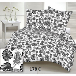 Karo Pościel z kory 140x200 178c biała liście