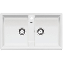 BLANCO Zlewozmywak dwukomorowy Zia 9 516678 Biały 50