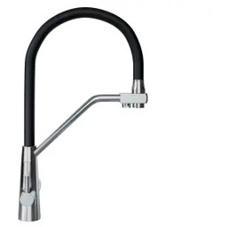 Globalo Olintio Black/Inox 1.1 Czarno-stalowy Stal szlachetna Bateria