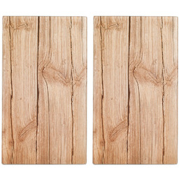 ZELLER Szklane płyty ochronne WOOD na kuchenkę 2