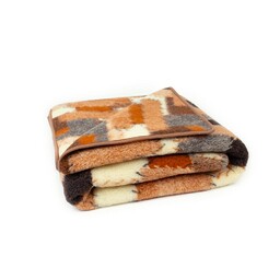 Kampol Koc wełniany z merynosa 75x100 Seren wzór