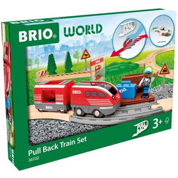 BRIO Kolejka World Pull Back Train Set 63610200